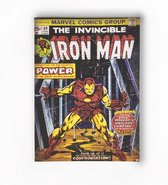 Marvel Comics - Peinture sur toile - Iron Man - Zwart/ jaune - 50x70 cm