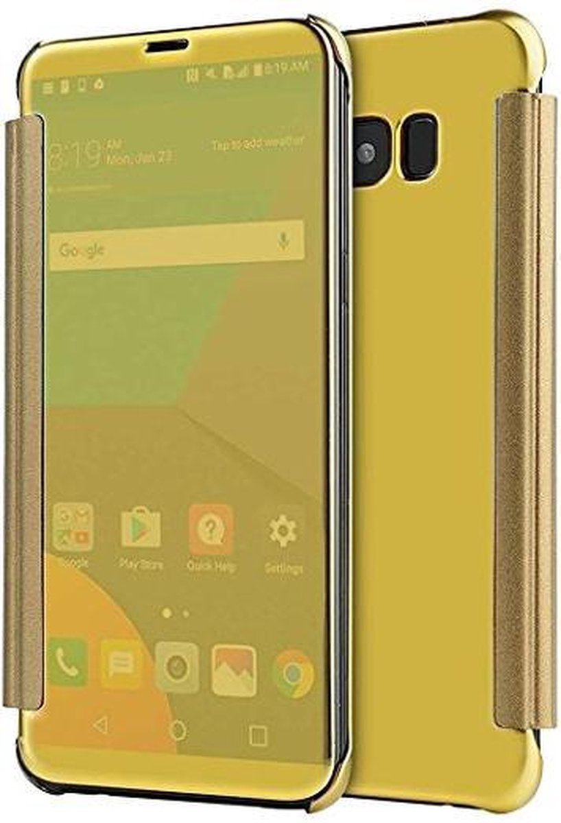 Clear View Cover voor Samsung Galaxy S8+ _ Goud