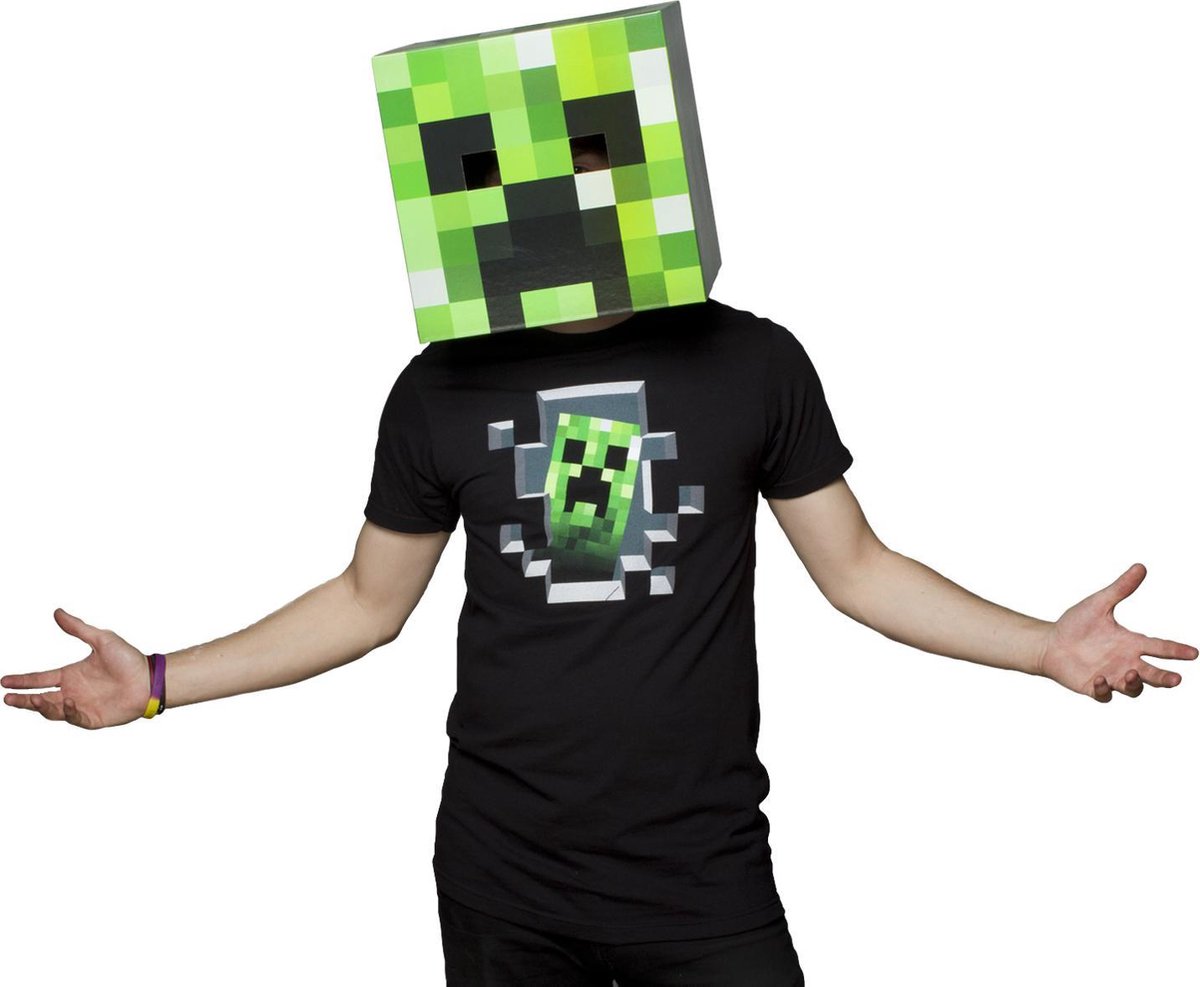 Minecraft Cardboard Box Head Creeper Bol