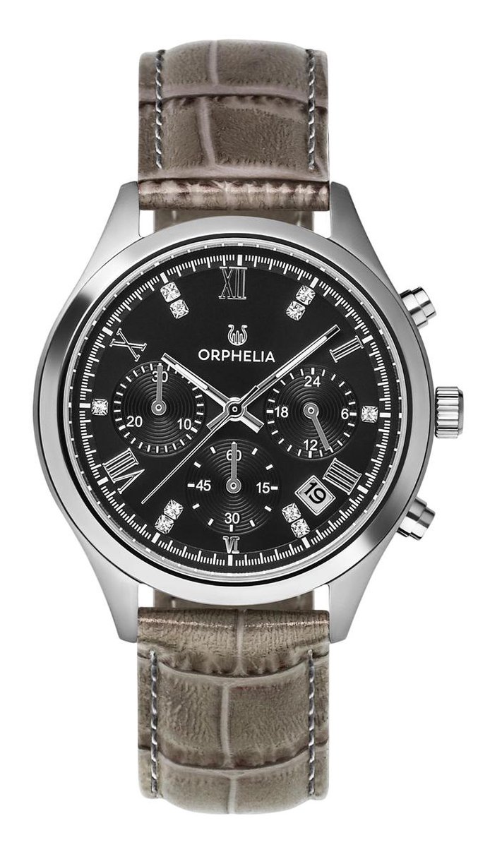 Orphelia Regal OR31800 Horloge - Leer - Grijs - Ø 38 mm