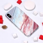 iPhone XS Max (6,5 inch) - hoes, cover, case - TPU - Kleurige Marmer