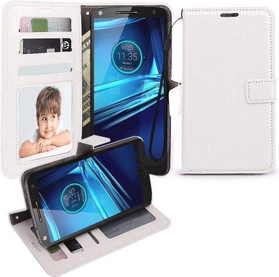 Ter ere van Eigenwijs pindas Celltex wallet case hoesje Motorola Moto G 2014 wit | bol.com