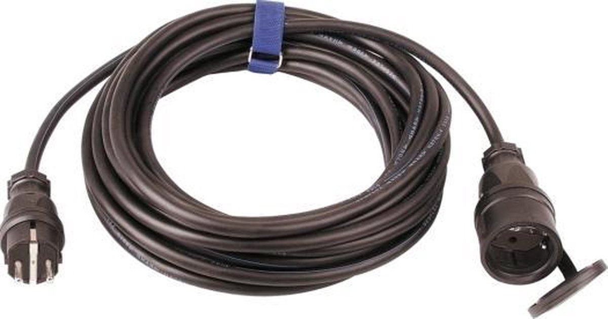 SIROX® verlengkabel H07RN-F 3x1,5mm² zwart - 50 meter