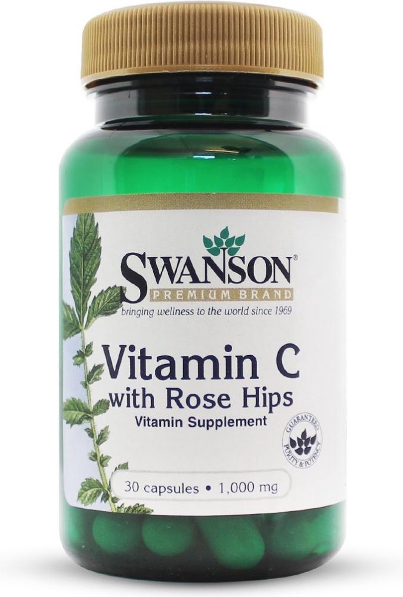 Swanson Healh Vitamin C with Rose Hips 1000mg - Swanson