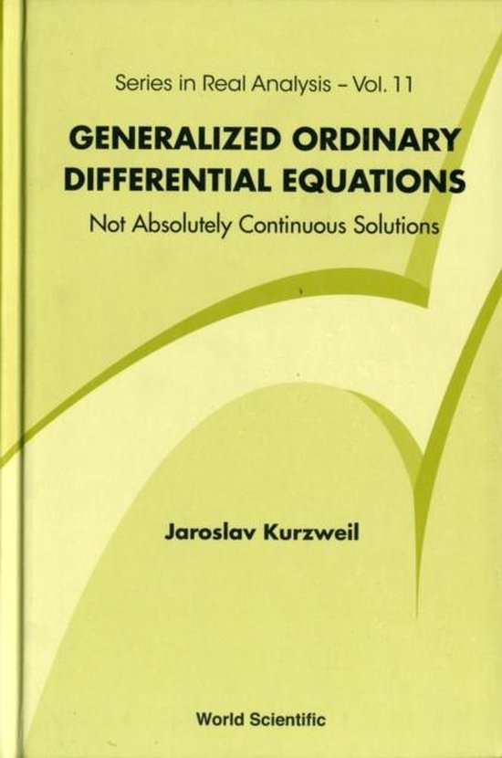Generalized Ordinary Differential Equations