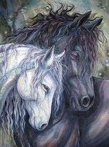 Diamond painting 2 paarden