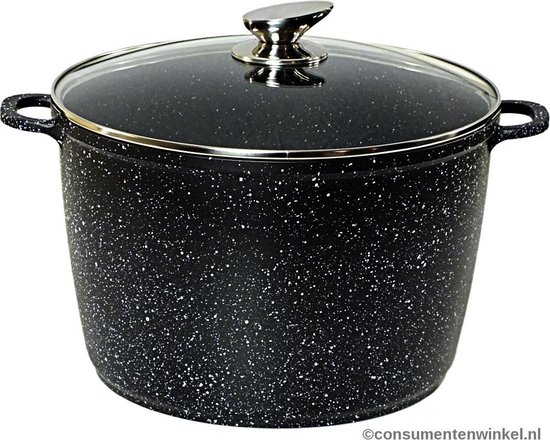 Grof marmeren pot met deksel – CoCo homeliving