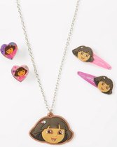Dora Explorer accessoires set met ketting - ringen & haarclips