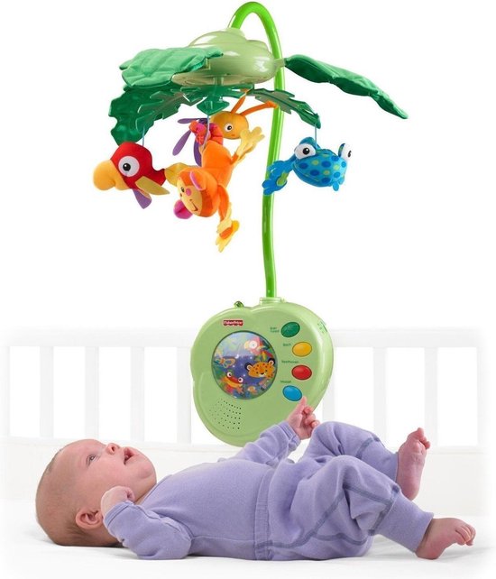 Fisher Price Rainforest Kiekeboe Blaadjes Muziekmobiel bol