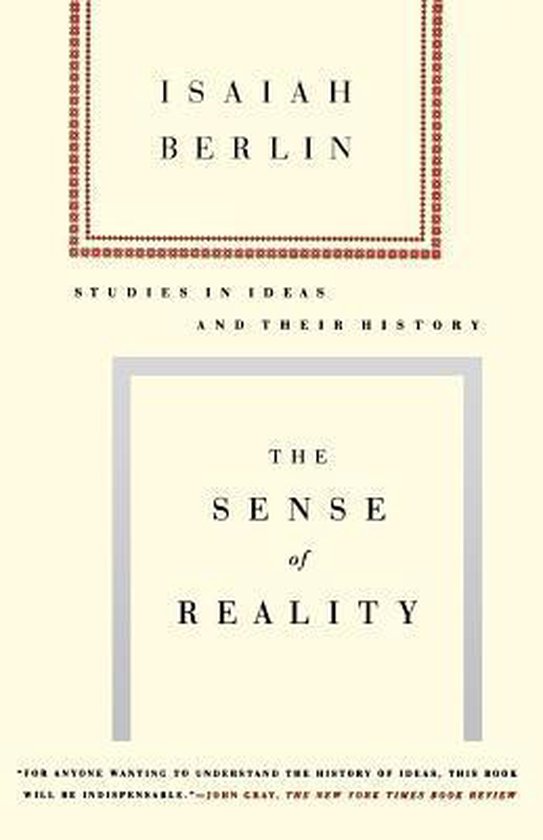Livre "The Sense of Reality" par Isaiah Berlin, avec une couverture crème et des lettres brunes et grises.