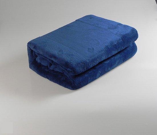 Licht & zacht Fleece Donker blauw - 150x200 -voor op de bank, bed of buiten | bol.com