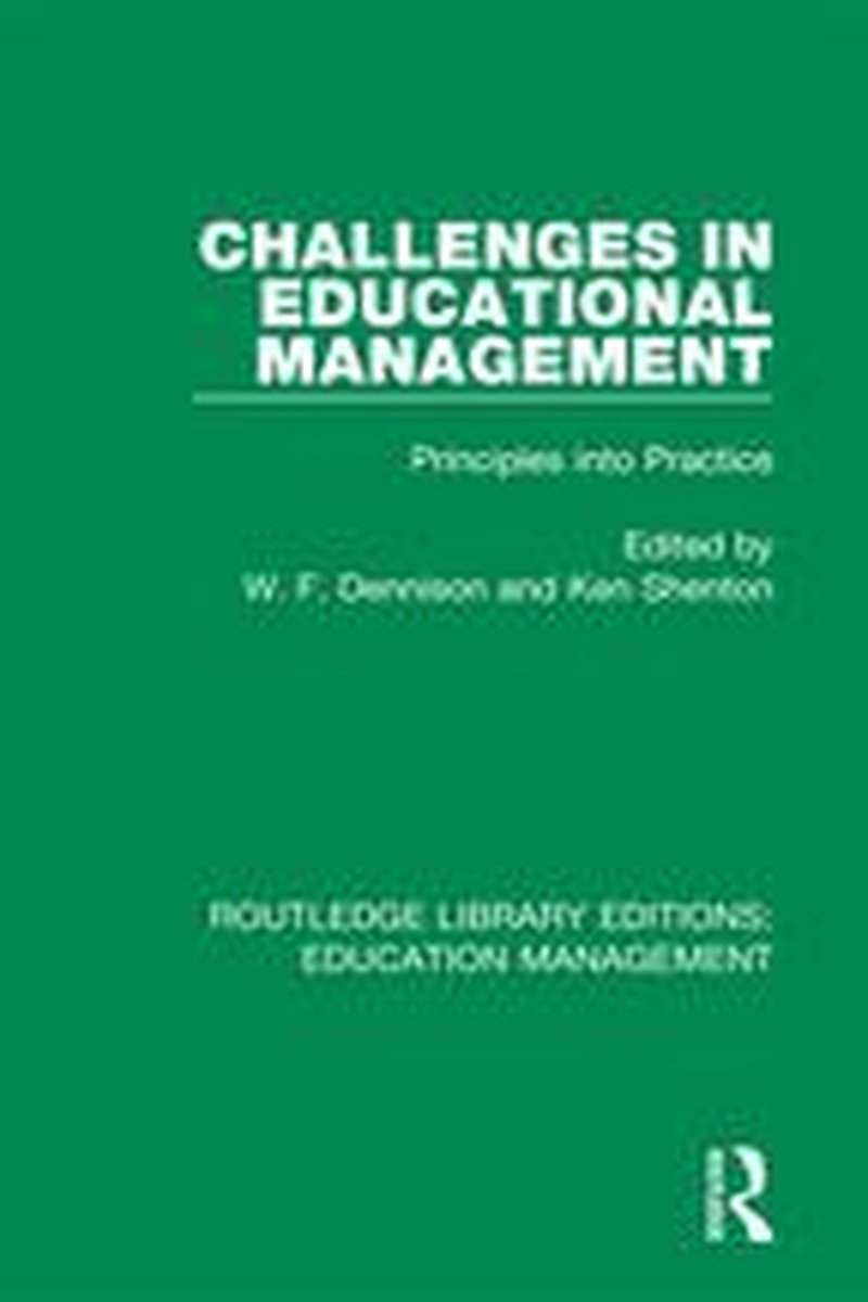 Routledge Library Editions: Education Management - Challenges in Educational Management op Prijzenvolger.com
