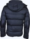 | Y chromosome Winterjassen Heren Winterjas Kort Winterjassen Heren Winterjas Kort Leren Elleboog Zwart