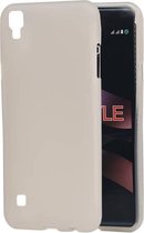 BestCases.nl LG X Style K200 TPU back case hoesje transparant Wit