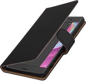 Bookstyle Wallet Case Hoesjes voor Sony Xperia X Performance Zwart