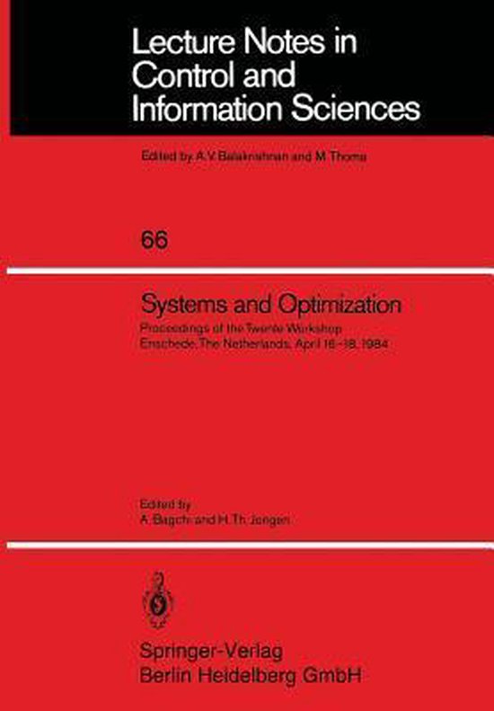 Systems and Optimization - cover