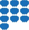 Afbeelding van het spelletje deDartshop 10 Sets (30 stuks) Dragon Poly - dart flights - Multipack - Blauw - darts flights