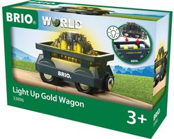 BRIO Lichtgevende goudwagon - Treinbaan speelgoed - 33896