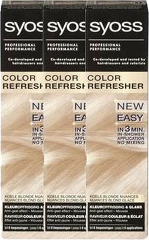 Syoss Color Refresher Koel Blond 3 Stuks Voordeelverpakking