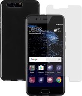 MP Case glasfolie tempered screen protector gehard glas voor Huawei P10 Plus + Gratis dark TPU case hoesje voor Huawei P10 Plus