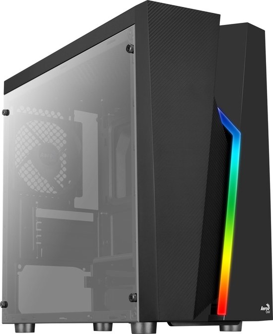 AEROCOOL Bout Mini Zwart - Koffer zonder voeding - Minitoren - Micro ATX-formaat