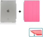 iPad 2, 3, 4 Smart Cover Hoes - inclusief Transparante achterkant – Roze