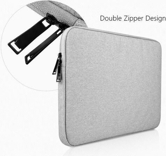 Waterdichte laptoptas - Laptop sleeve - 15.4 inch - Extra bescherming  (Grijs) | bol.com