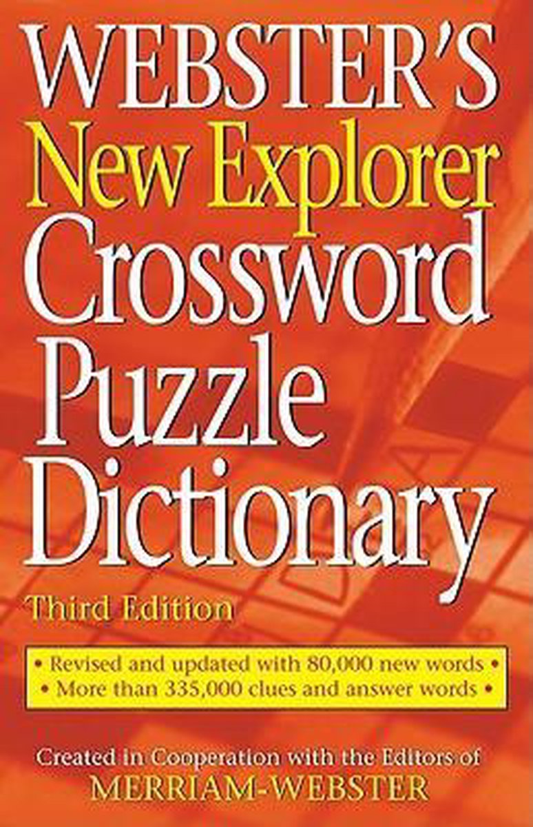 Webster's New Explorer Crossword Puzzle Dictionary