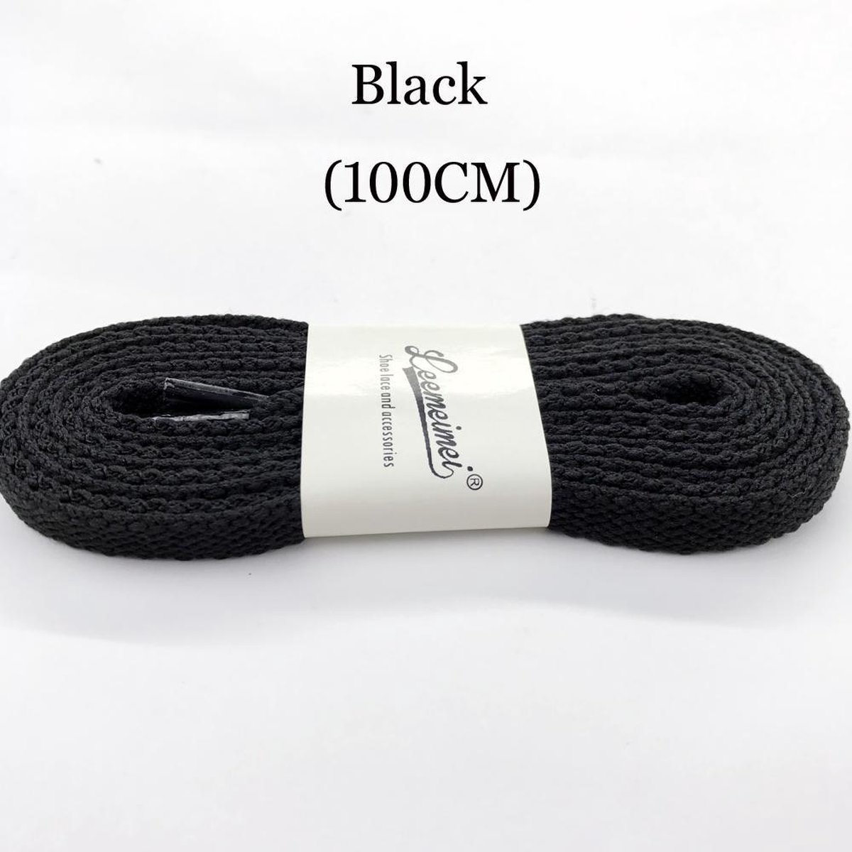 2 Paar mooie Schoenveters - 100 cm - Zwart - Veter - Lace - Strikken - Kleur