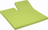 Damai - Hoeslaken split (tot 35 cm) - Katoen - 180 x 220 cm - Lime