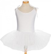 Balletpakje + Tutu - Wit - Ballet - Verkleed jurk - maat 122/128 (12)