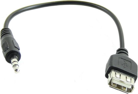 Aux Naar USB 2.0 (Female) Adapter - 3.5 mm (mini) Jack Audio Kabel / | bol.com