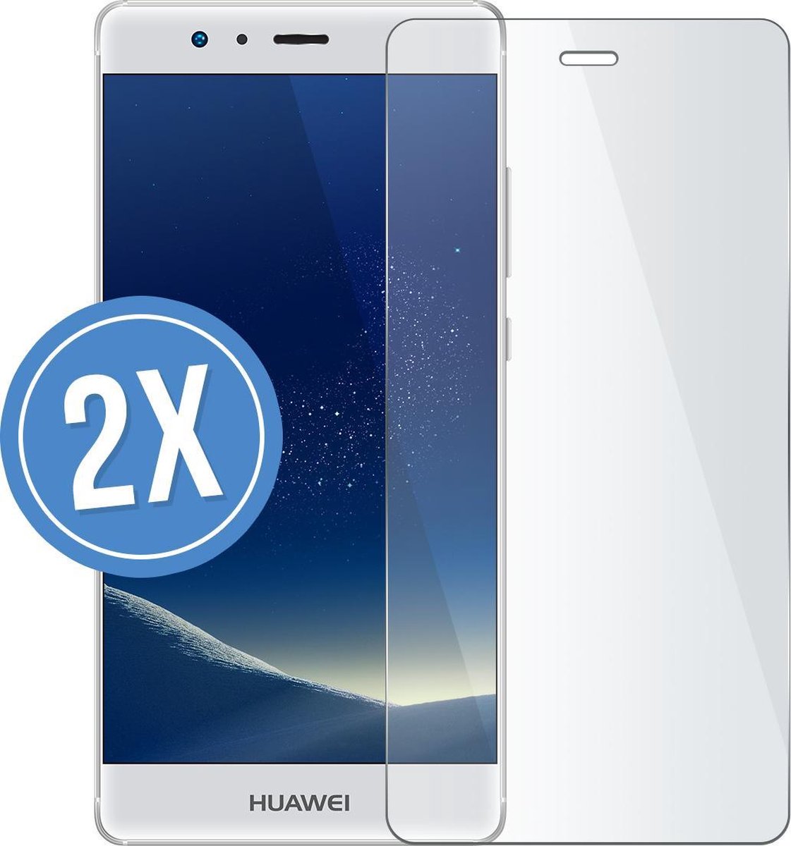 2 stuks sterke screenprotector voor Huawei Y7 2.5D 9H tempered glass