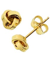 The Jewelry Collection Oorknoppen Knoop - Geelgoud