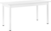 Bol.com Eettafel Den Haag 140x60x75 cm voor 6 stoelen wit aanbieding