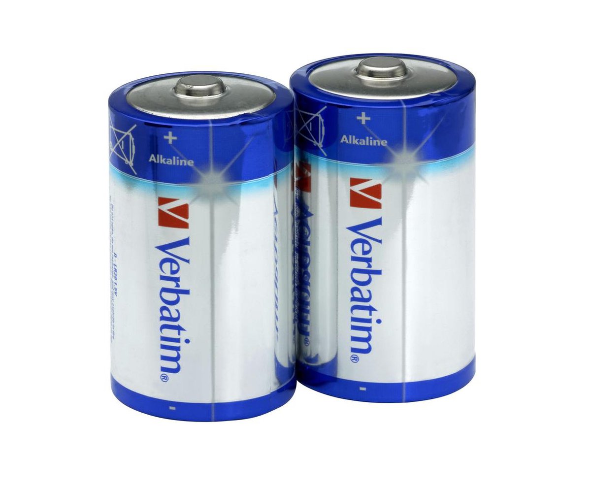 Verbatim - D Alkaline Battery 2PK