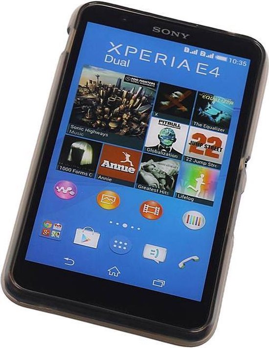 Necklet mezelf cliënt TPU Hoes Grijs voor Sony Xperia E4 met verpakking | bol.com