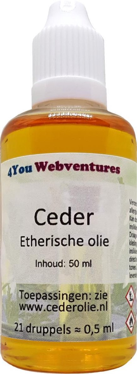 Goedkoopste Pure etherische cederolie - 50 ml - etherische olie - essentiële ceder olie