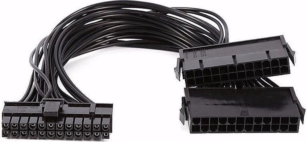 Dual PSU ATX Power Supply Adapter Kabel Connector - Voedingskabel -  Moederbord Voeding... | bol.com