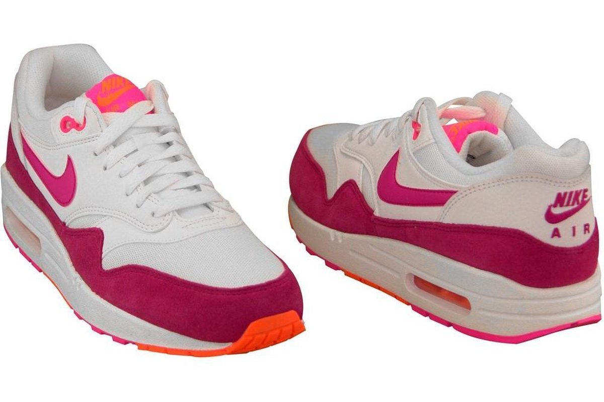Nike Air Max 1 Essential - Sneakers - Vrouwen - Maat 40 - Wit/Roze/Oranje |  bol