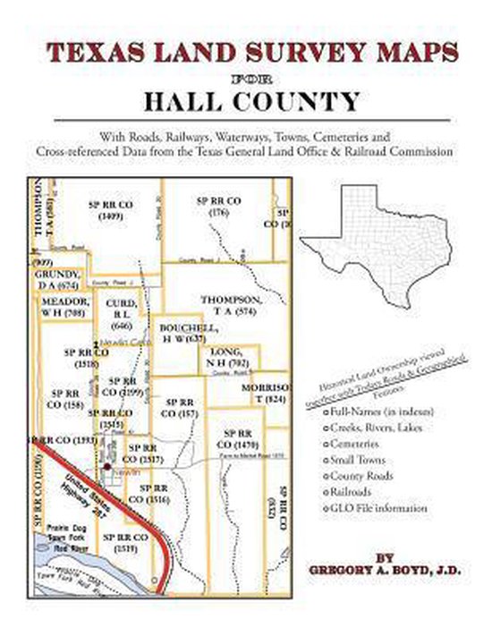 Texas Land Survey Maps for Hall County 9781420350166 Gregory a Boyd