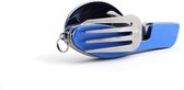 inklapbaar Survival Bestek + blikopener - Blauw