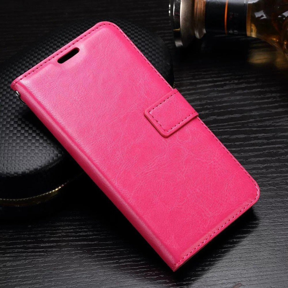 Telefoonhoes Geschikt voor: Samsung Galaxy S9 + (Plus) Portmeonnee hoesje / book style case Roze