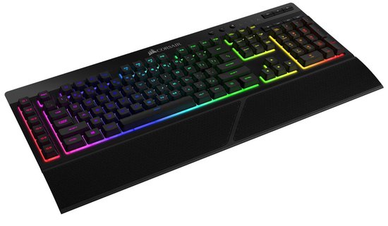 Corsair K57 RGB Draadloos Qwerty Membraan Gaming Toetsenbord Backlit RGB LED Zwart Corsair K57 RGB Draadloos Qwerty Membraan Gaming Toetsenbord Backlit RGB LED Zwart