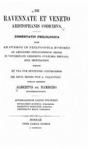 De Ravennate et Veneto Aristophanis Codicibus