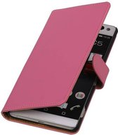 Bookstyle Wallet Case Hoesjes Geschikt voor Sony Xperia C5 Roze