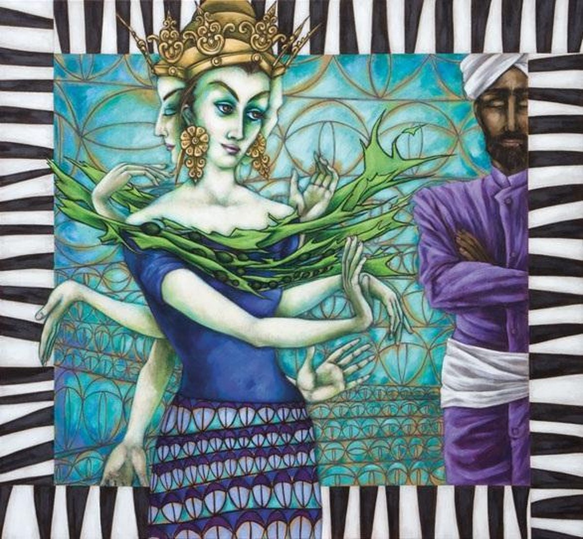 Salsa de Vida - 5 Blanco Kunstkaarten - met Enveloppen