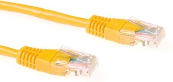 Cat5e UTP kabel 7 meter Geel