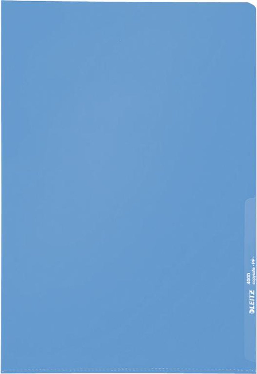 Leitz Hoge Kwaliteit Zichtmap - A4 - 100 stuks - Blauw