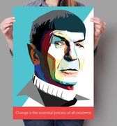 Poster WPAP Pop Art Spock - Star Trek